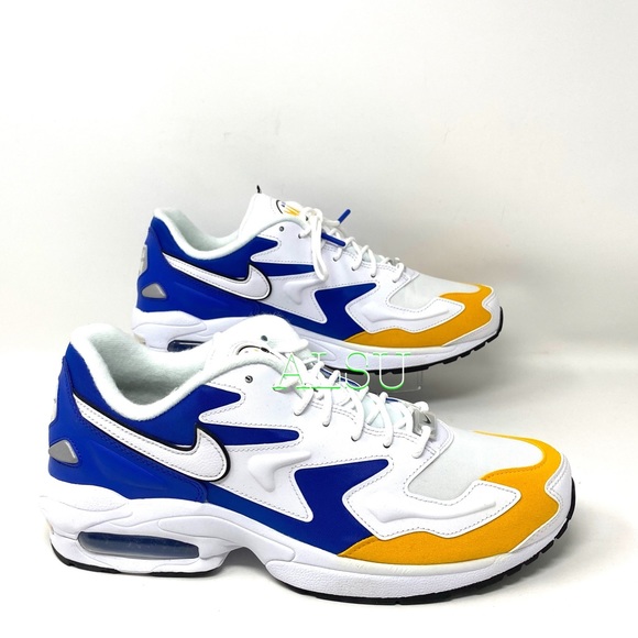🌿Sale🌿 Nike Air Max 2 Light PRM Leather White Men Size 10 Sneakers BV0987 102 - Picture 2 of 9